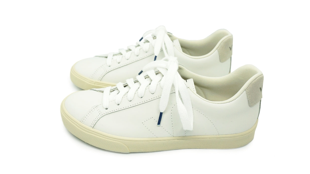 Lacets sneakers coton bio certifié blanc et bleu nuit - Made in France - Unisexe Paire - Face - Petit-détail.com