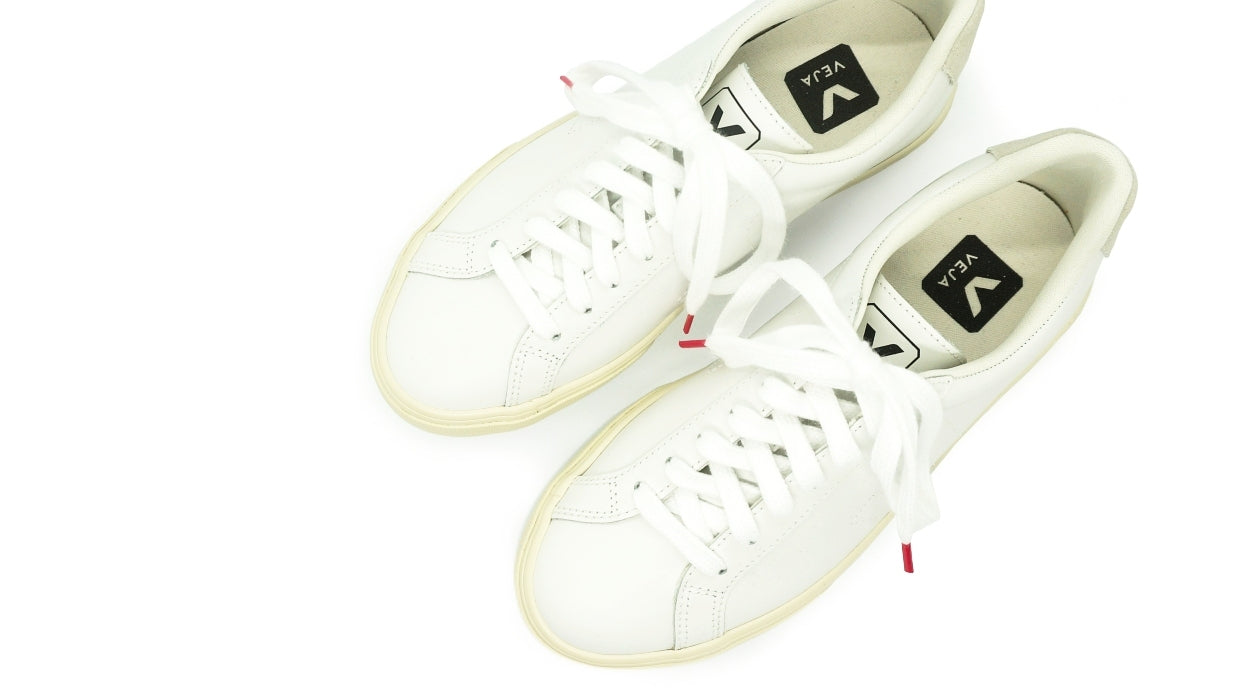 Lacets sneakers coton bio certifié - blanc et rouge framboise - Made in France - Unisexe Paire - Dessus - Petit-détail.com