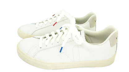 Lacets sneakers coton blanc et bleu et blanc et rouge - Made in France - Unisexe Paire - Face - Petit-détail.com
