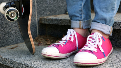 Lacets sneakers coton blanc et bleu - Made in France - En Situation - Unisexe - Paire - Petit-détail.com