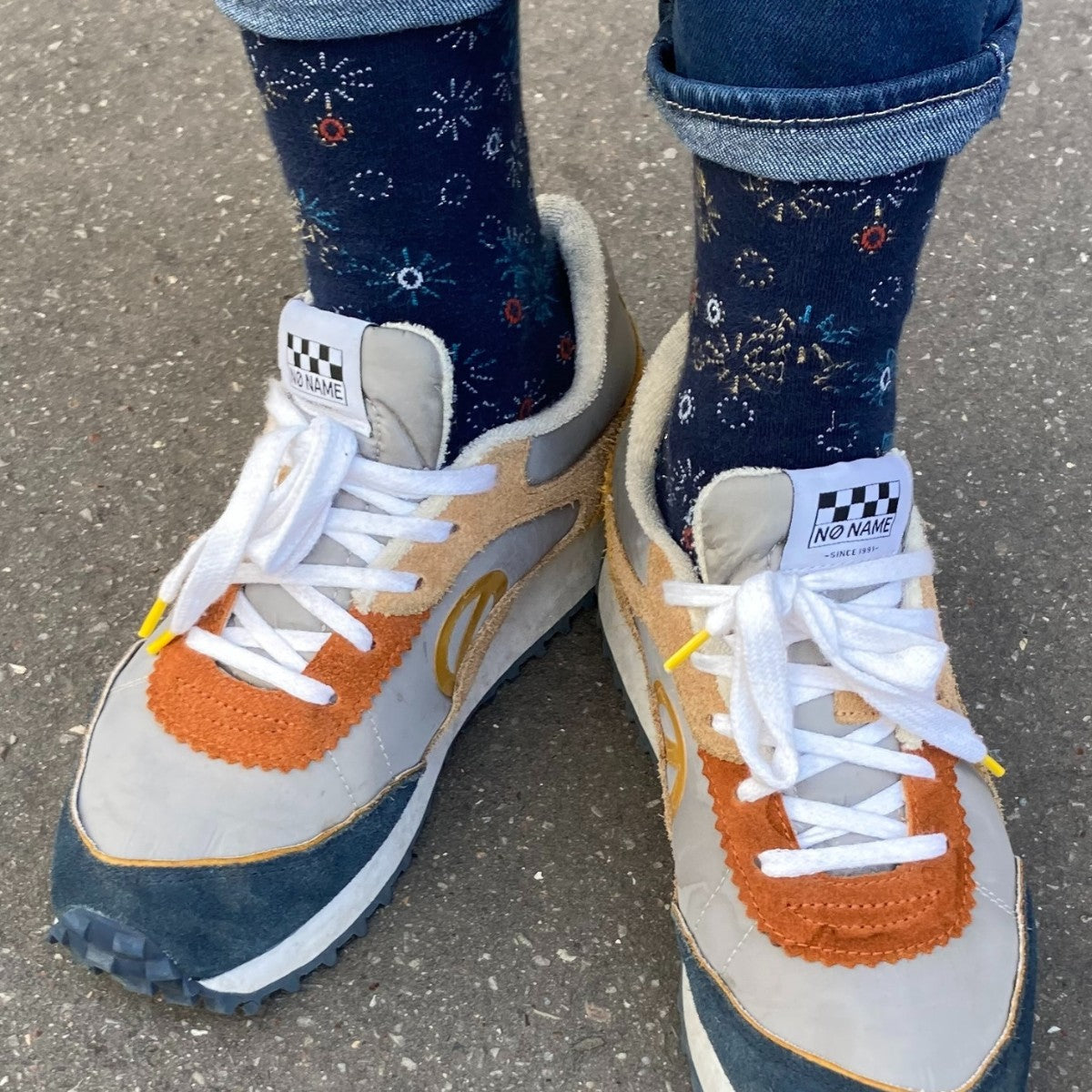 Lacets sneakers coton blanc et jaune - Made in France - En Situation - Unisexe - Paire - Petit-détail.com