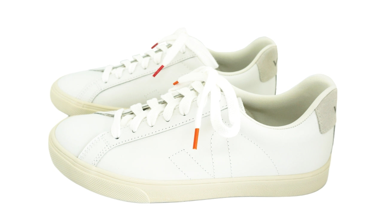 Lacets sneakers coton blanc et orange et blanc et rouge - Made in France - Unisexe Paire - Face - Petit-détail.com
