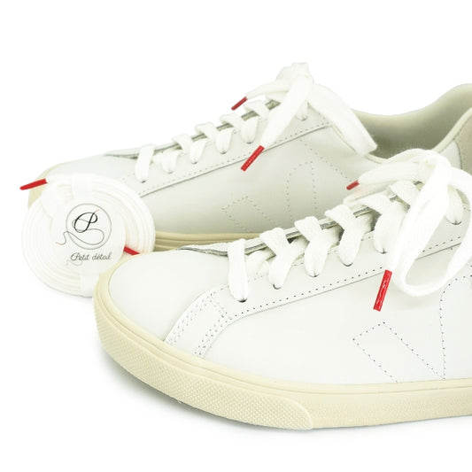 Lacets sneakers coton blanc et rouge - Made in France - Unisexe Paire Pack - Face - Petit-détail.com